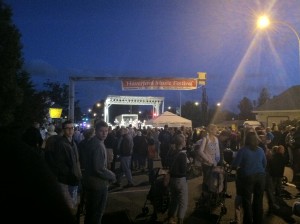 Nighttime at the Haverford Music Festival